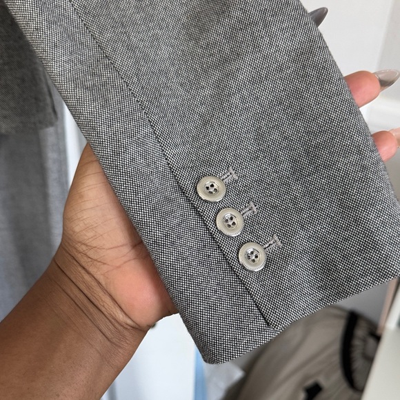 Gray Ruffled Blazer - Picture 10 of 10